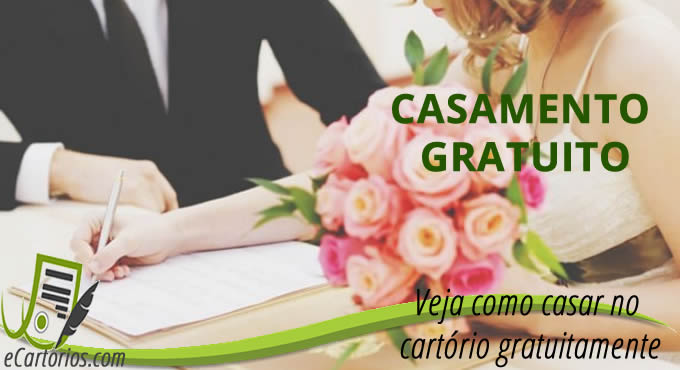 casamento gratuito no cartorio civil