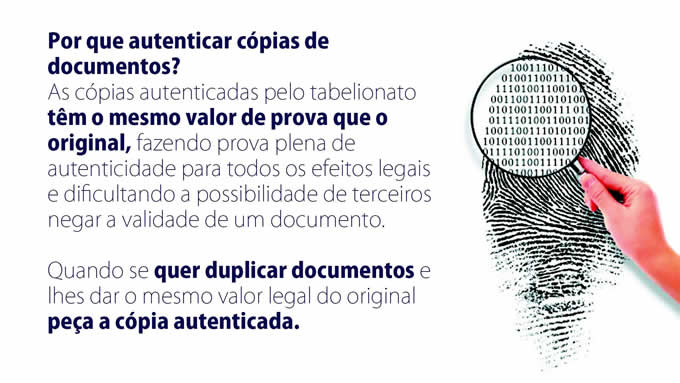porque tirar a cópia autenticada de documentos