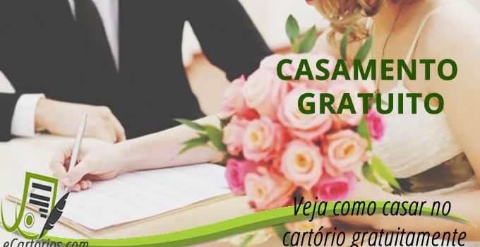 casamento gratuito no cartorio civil